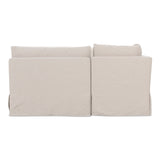 Fable Beige U Shape Slipcover Dining Banquette 129 in - Ornate Home
