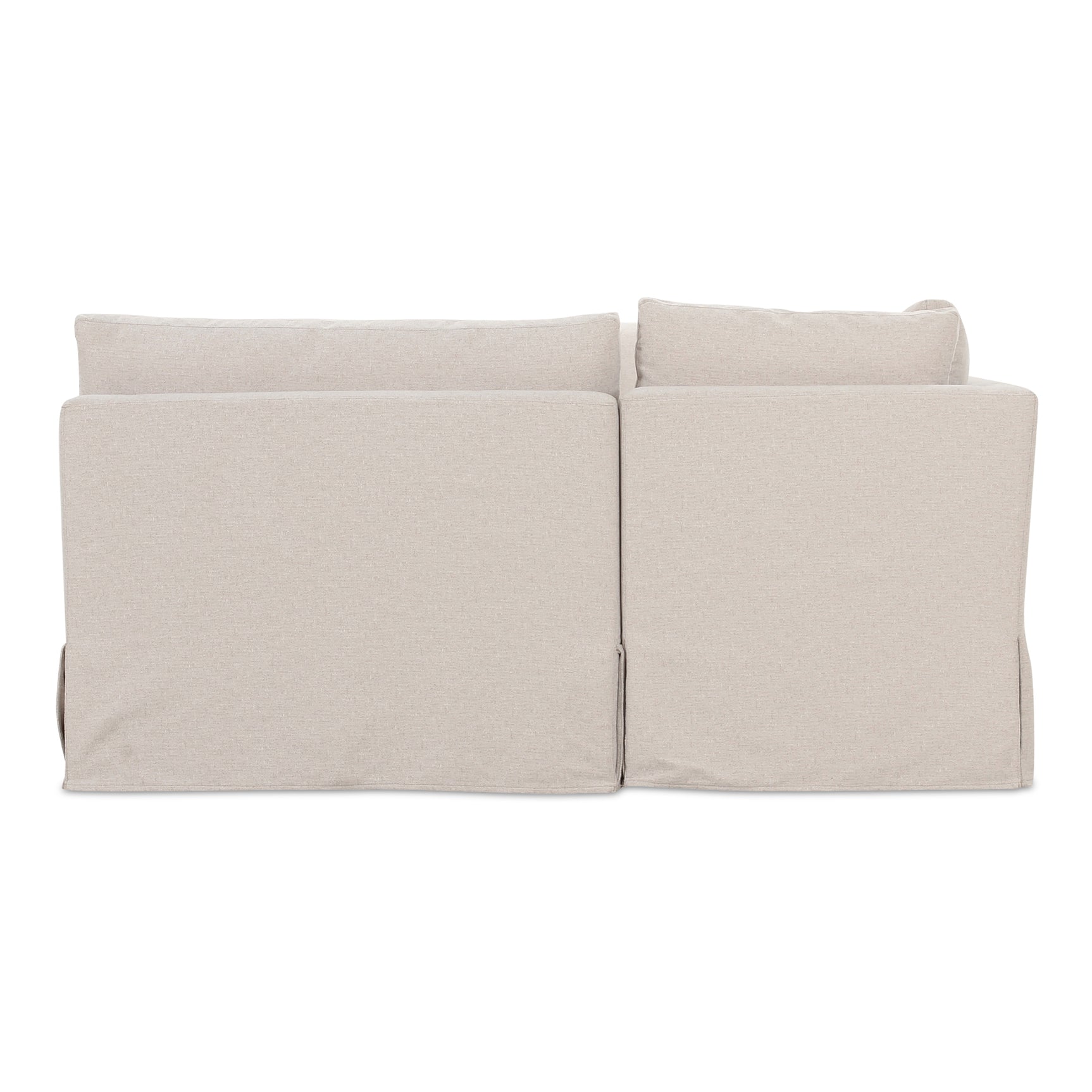 Fable Beige U Shape Slipcover Dining Banquette 129 in - Ornate Home