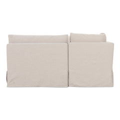 Fable Beige U Shape Slipcover Dining Banquette 129 in - Ornate Home