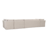 Fable Beige U Shape Slipcover Dining Banquette 168 in - Ornate Home