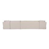 Fable Beige U Shape Slipcover Dining Banquette 168 in - Ornate Home