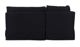 Fable Black 129 in U-Shape Slipcover Dining Banquette - Ornate Home
