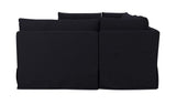 Fable Black 154 in U-Shape Slipcover Dining Banquette - Ornate Home