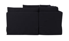 Fable Black 154 in U-Shape Slipcover Dining Banquette - Ornate Home