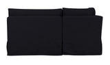 Fable Black 168 in U-Shape Slipcover Dining Banquette - Ornate Home