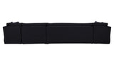 Fable Black 168 in U-Shape Slipcover Dining Banquette - Ornate Home