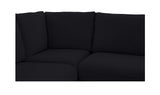 Fable Black 168 in U-Shape Slipcover Dining Banquette - Ornate Home
