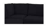Fable Black 96 in L-Shape Slipcover Dining Banquette - Ornate Home