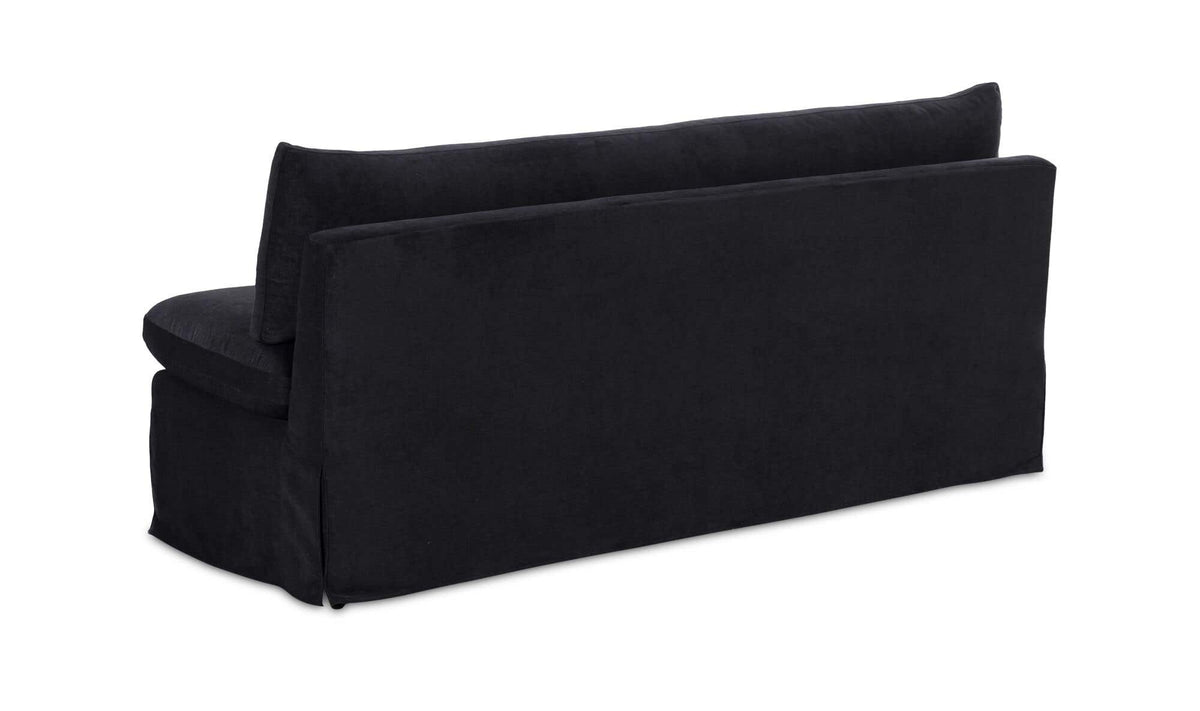 Fable Black Slipcover Dining Bench - Ornate Home
