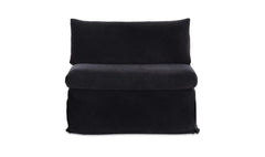 Fable Black Slipcover Dining Chair and Half - Ornate Home
