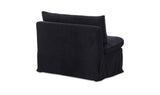 Fable Black Slipcover Dining Chair and Half - Ornate Home