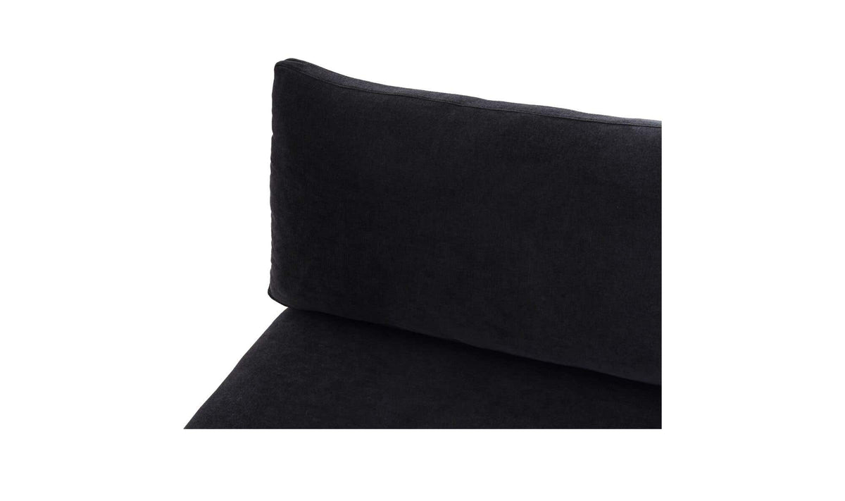 Fable Black Slipcover Dining Chair and Half - Ornate Home
