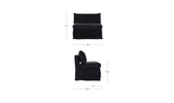 Fable Black Slipcover Dining Chair and Half - Ornate Home