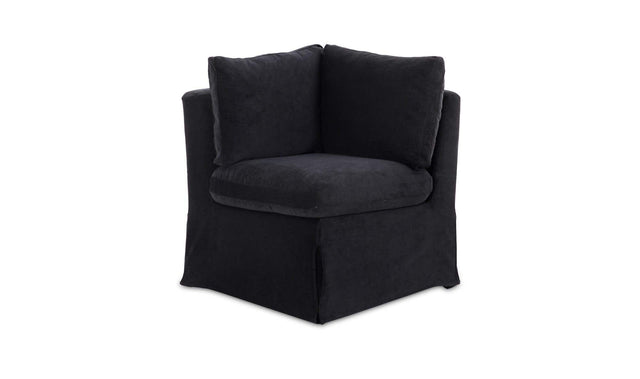 Fable Black Slipcover Dining Corner Chair - Ornate Home