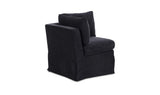Fable Black Slipcover Dining Corner Chair - Ornate Home