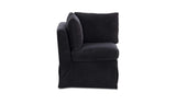 Fable Black Slipcover Dining Corner Chair - Ornate Home