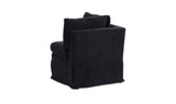 Fable Black Slipcover Dining Corner Chair - Ornate Home