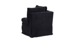 Fable Black Slipcover Dining Corner Chair - Ornate Home