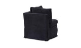 Fable Black Slipcover Dining Corner Chair - Ornate Home