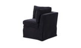 Fable Black Slipcover Dining Corner Chair - Ornate Home