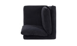 Fable Black Slipcover Dining Corner Chair - Ornate Home