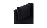 Fable Black Slipcover Dining Corner Chair - Ornate Home