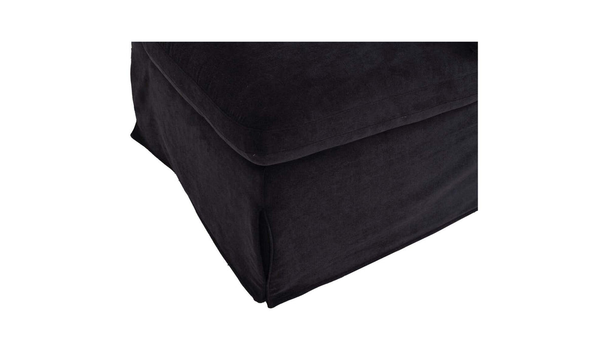 Fable Black Slipcover Dining Corner Chair - Ornate Home