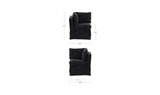 Fable Black Slipcover Dining Corner Chair - Ornate Home