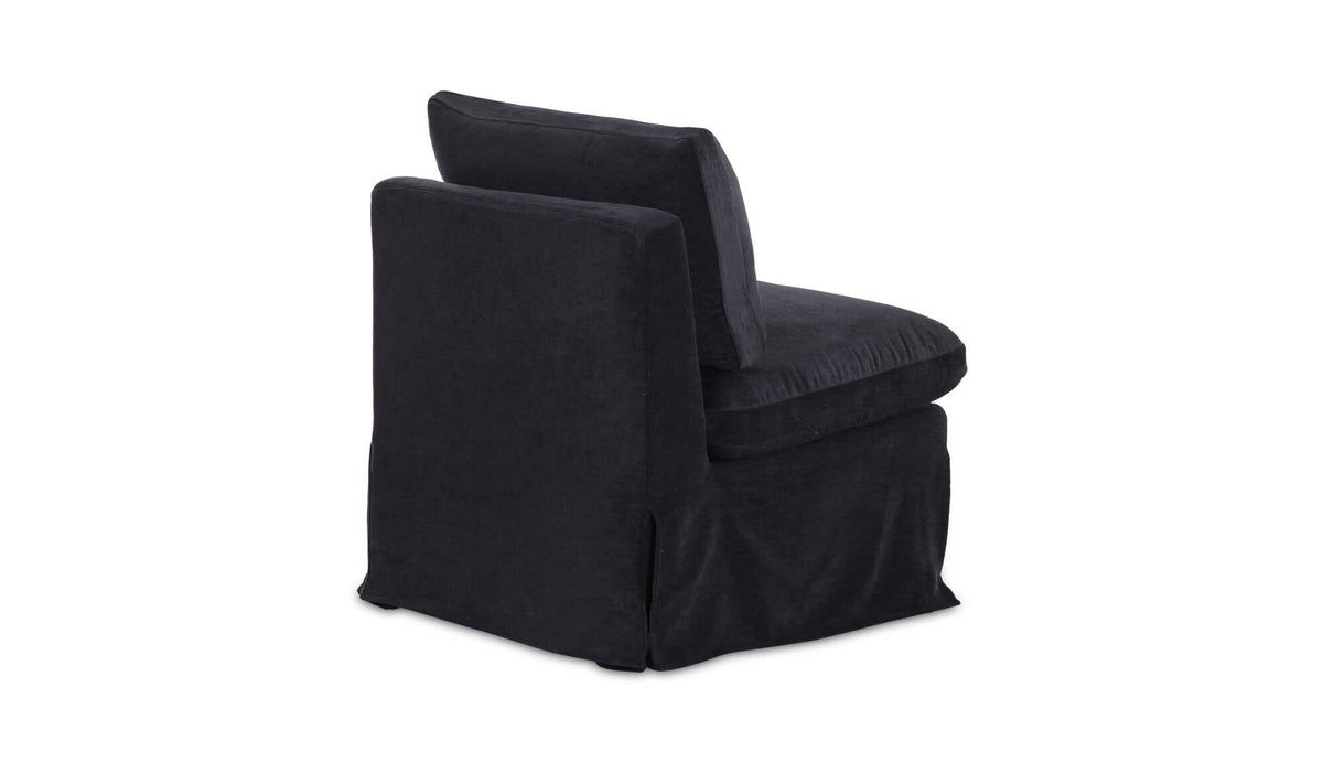 Fable Black Slipcover Dining Slipper Chair - Ornate Home