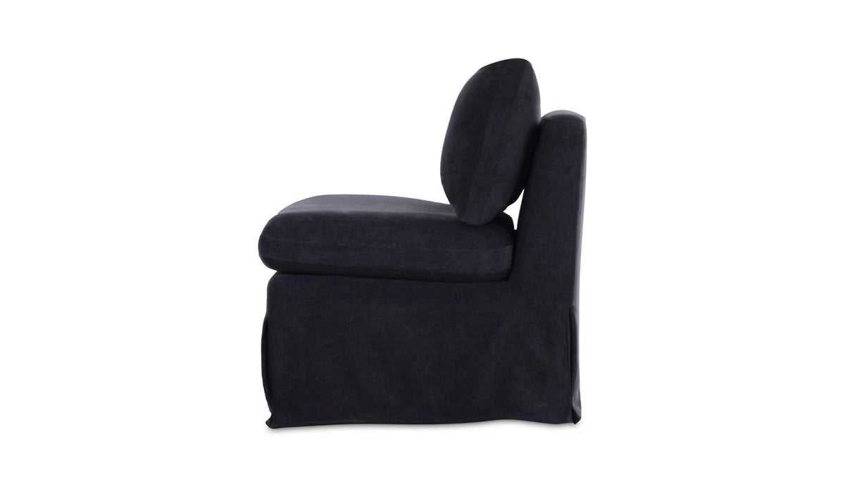 Fable Black Slipcover Dining Slipper Chair - Ornate Home