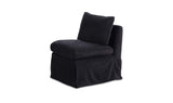 Fable Black Slipcover Dining Slipper Chair - Ornate Home