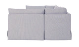 Fable Navy Stripe 154 in U-Shape Slipcover Dining Banquette - Ornate Home