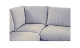 Fable Navy Stripe 168 in U-Shape Slipcover Dining Banquette - Ornate Home