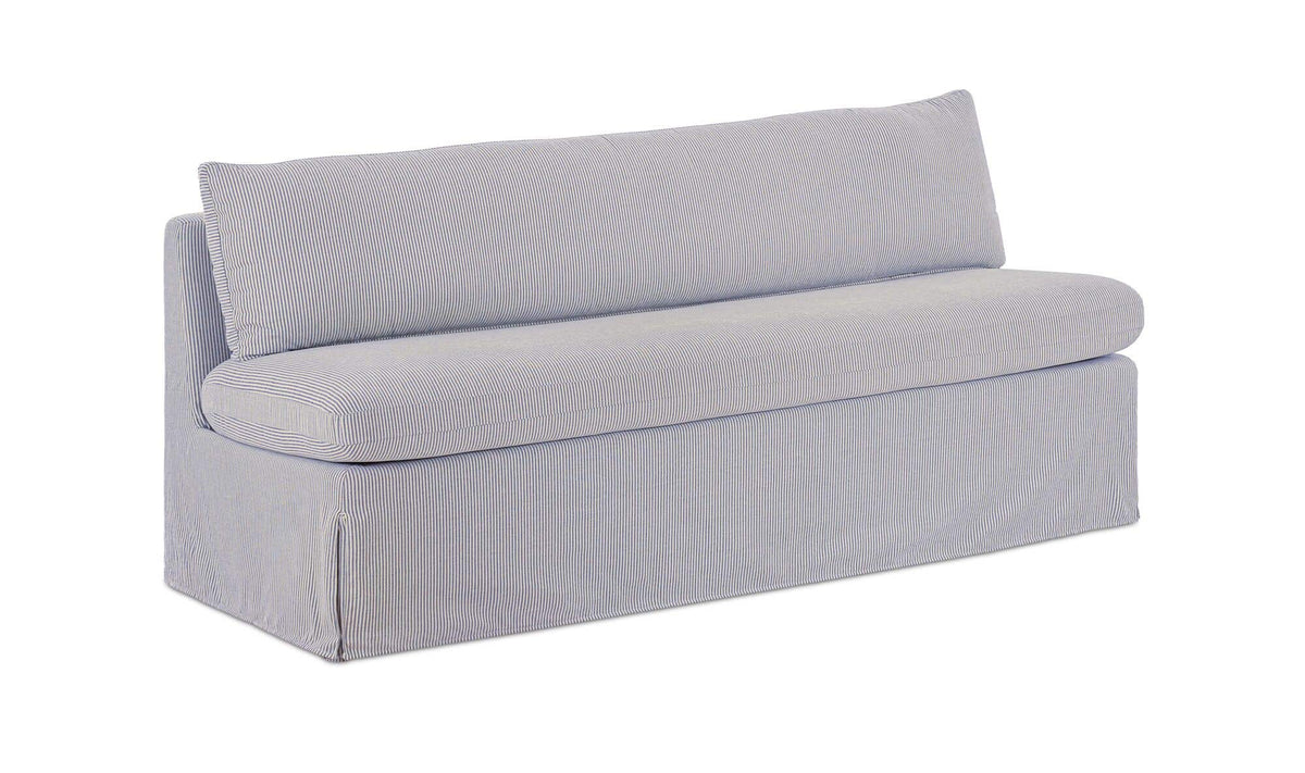 Fable Navy Stripe Slipcover Dining Bench - Ornate Home