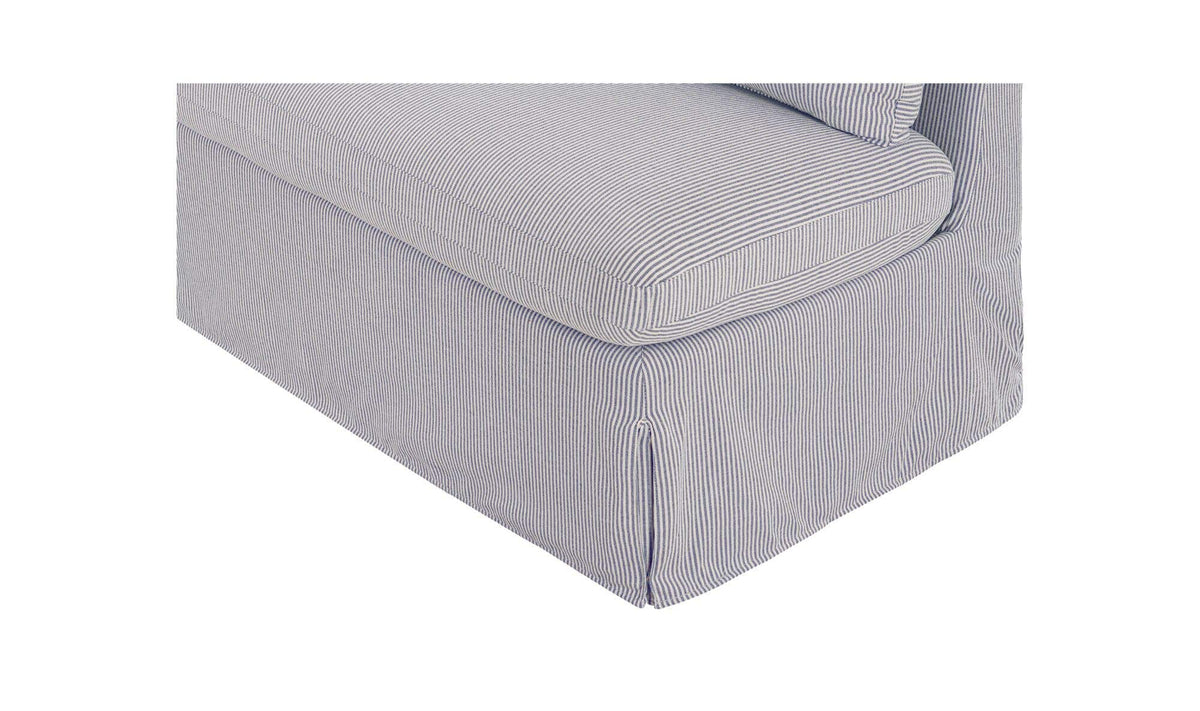 Fable Navy Stripe Slipcover Dining Bench - Ornate Home