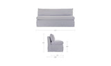 Fable Navy Stripe Slipcover Dining Bench - Ornate Home