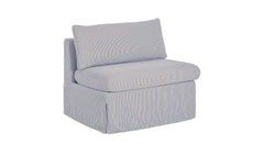 Fable Navy Stripe Slipcover Dining Chair and Half - Ornate Home