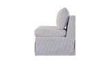 Fable Navy Stripe Slipcover Dining Chair and Half - Ornate Home