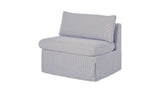 Fable Navy Stripe Slipcover Dining Chair and Half - Ornate Home