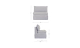 Fable Navy Stripe Slipcover Dining Chair and Half - Ornate Home