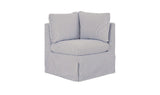 Fable Navy Stripe Slipcover Dining Corner Chair - Ornate Home