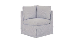 Fable Navy Stripe Slipcover Dining Corner Chair - Ornate Home
