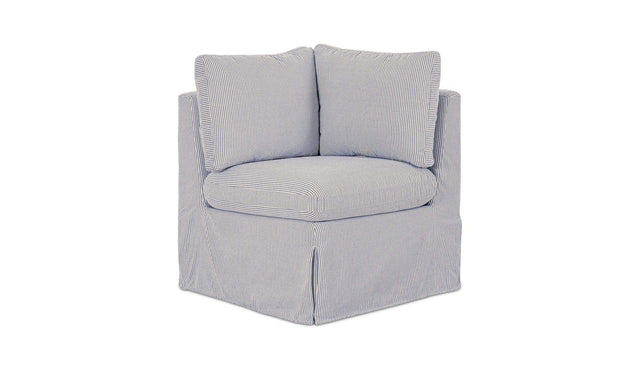Fable Navy Stripe Slipcover Dining Corner Chair - Ornate Home