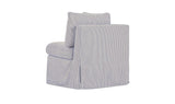 Fable Navy Stripe Slipcover Dining Corner Chair - Ornate Home
