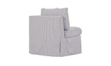 Fable Navy Stripe Slipcover Dining Corner Chair - Ornate Home