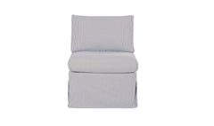 Fable Navy Stripe Slipcover Dining Slipper Chair - Ornate Home