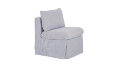 Fable Navy Stripe Slipcover Dining Slipper Chair - Ornate Home