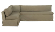 Fable Olive 100.5 in L-Shape Slipcover Dining Banquette - Ornate Home
