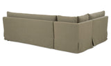 Fable Olive 100.5 in L-Shape Slipcover Dining Banquette - Ornate Home