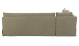 Fable Olive 100.5 in L-Shape Slipcover Dining Banquette - Ornate Home
